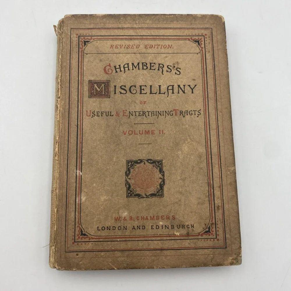 Antique‎ Chambers's Miscellany of Instructive & Entertaining Tracts Vol II 1869